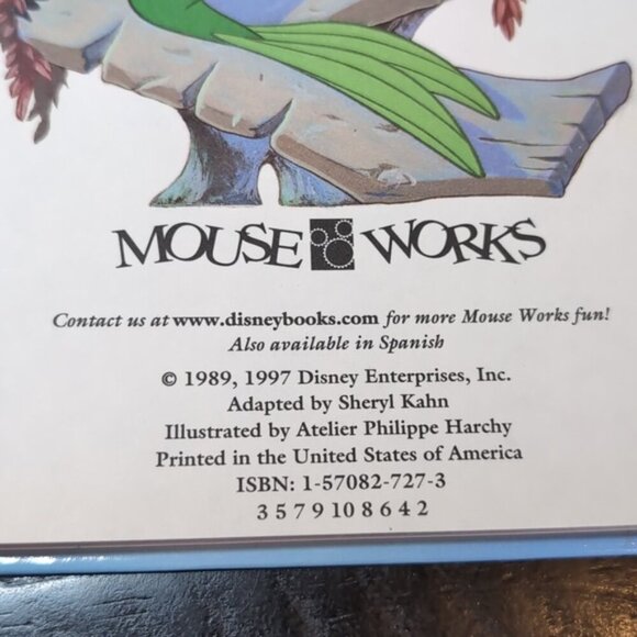 Vintage Disney The Little Mermaid Story Story Book Hardcover 1997 Princess - Picture 6 of 14